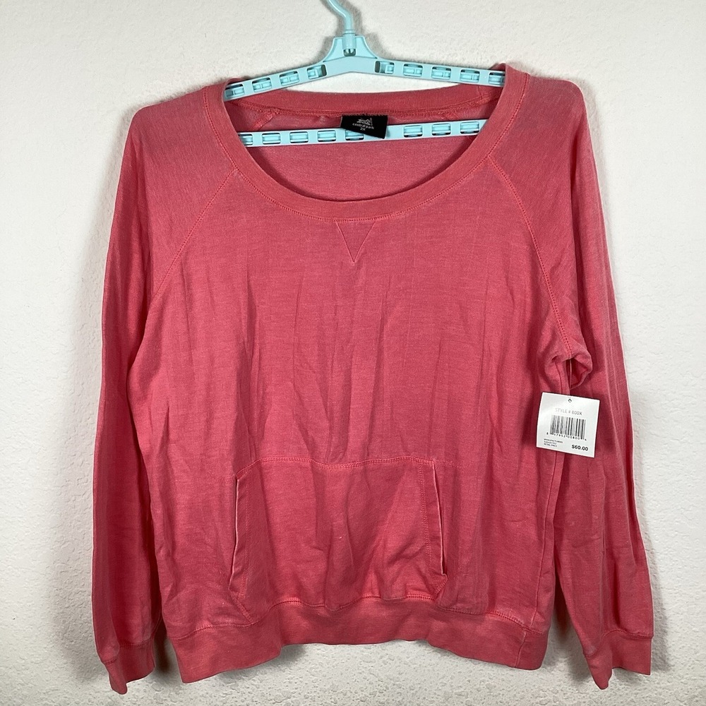 Central Park Womens Sweatshirt Sz 2XL Long Sleeve Pink $60 MSRP New Excellent